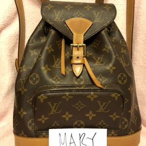 Authentic Louis Vuitton Montsouris mm backpack